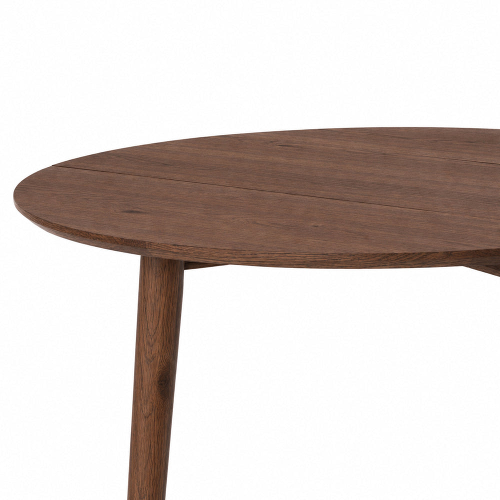 Nico Drop Leaf Round Table - Walnut