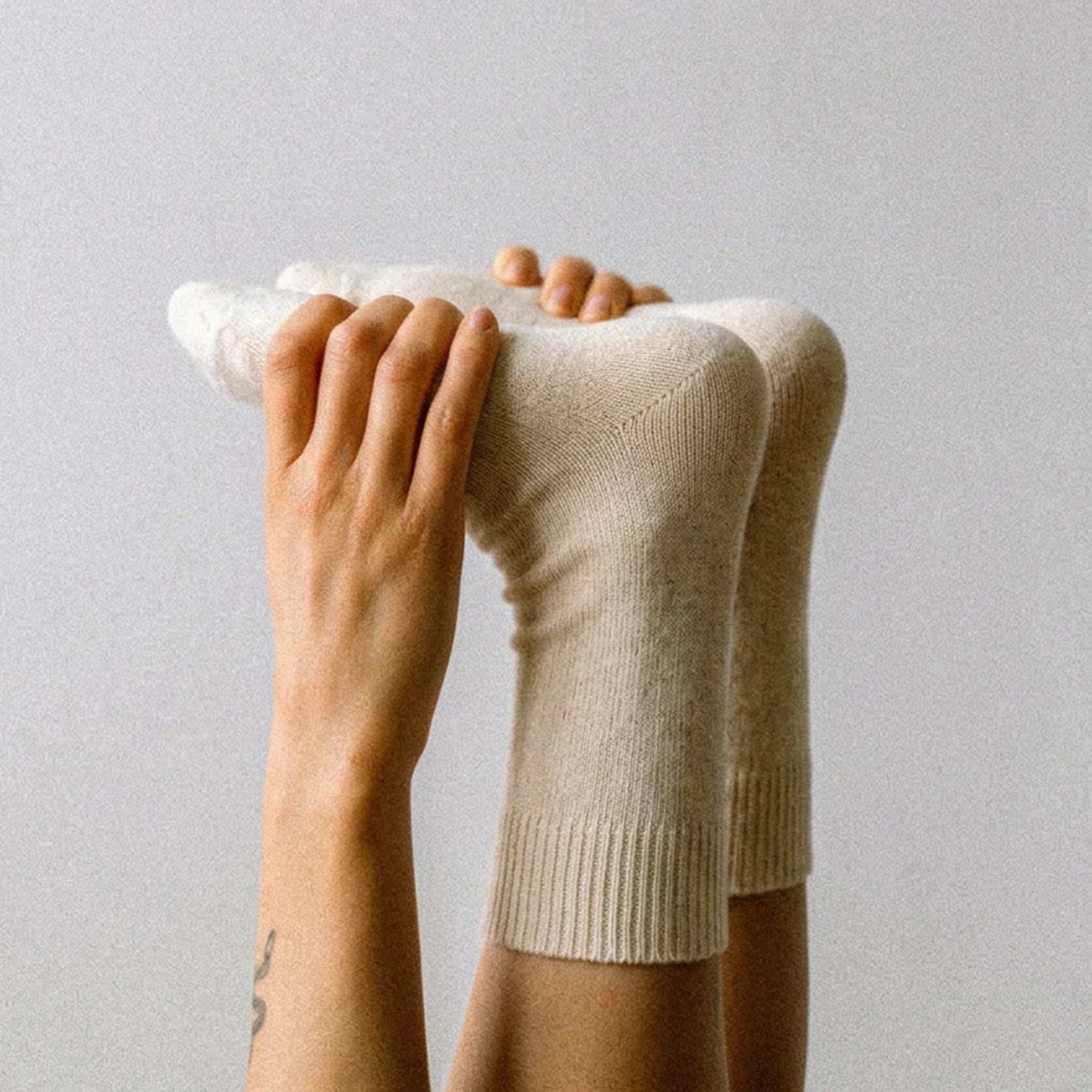 Hamilton Possum Merino Wool Socks - Marshmallow