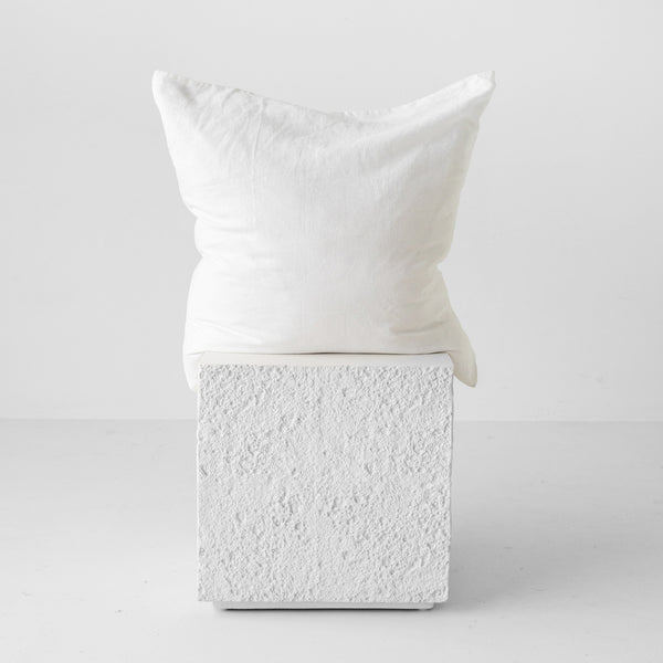 Linen Euro Pillowcase - White