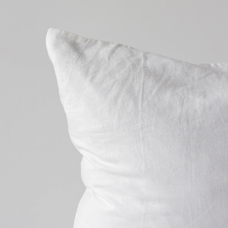 Linen Euro Pillowcase - White
