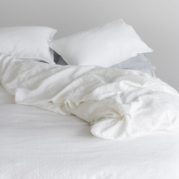 A&C Linen Pillowcase Pair - White