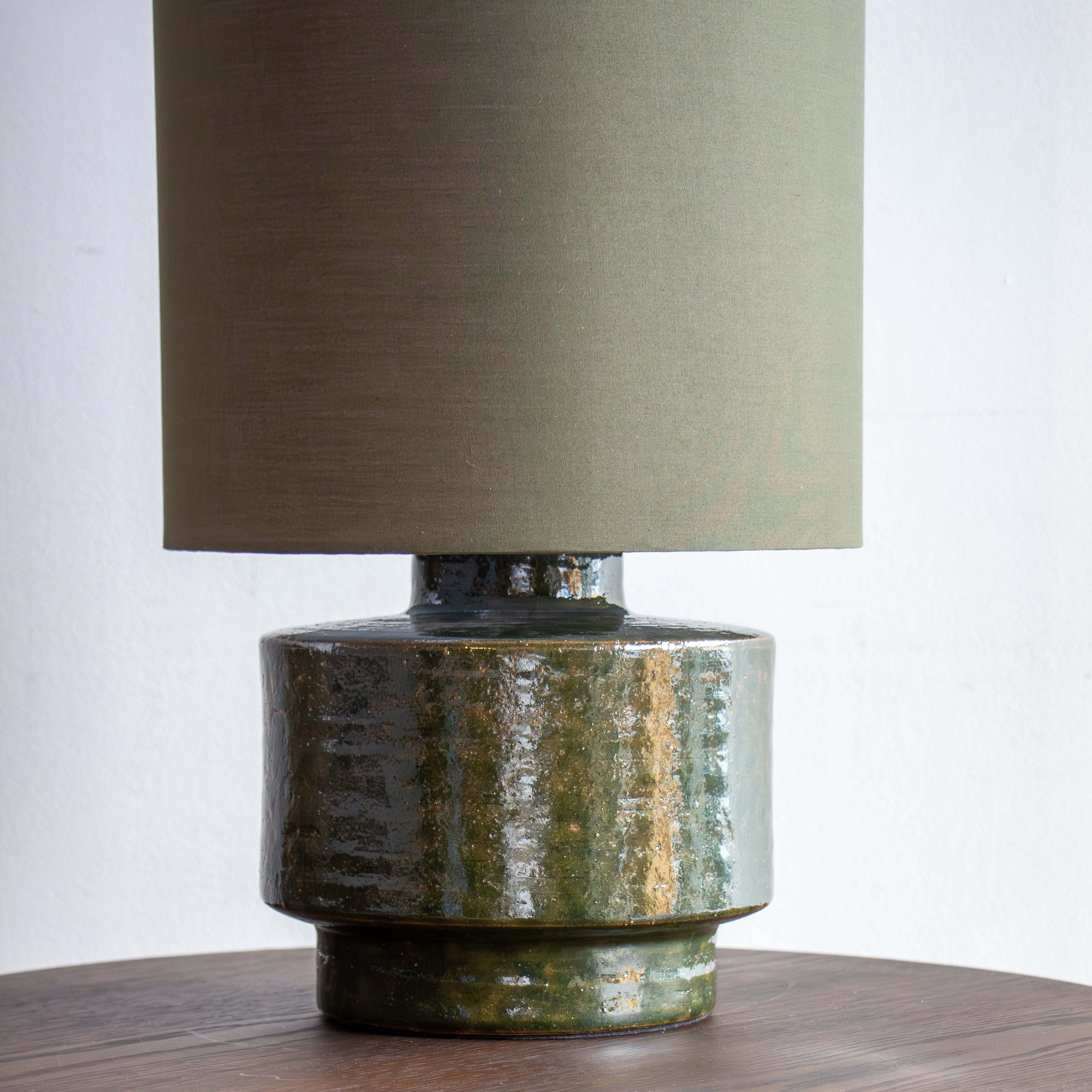 Orson Ceramic Table Lamp  - Olive Green