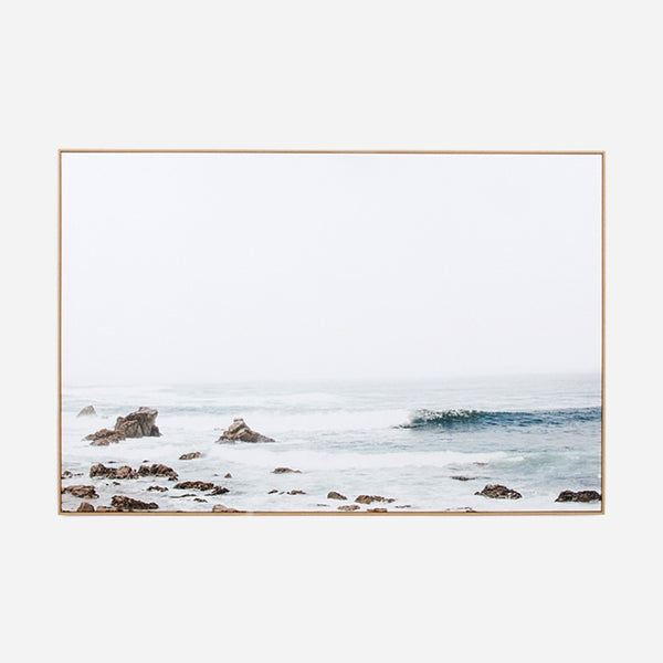 Pacific Waves Framed Canvas