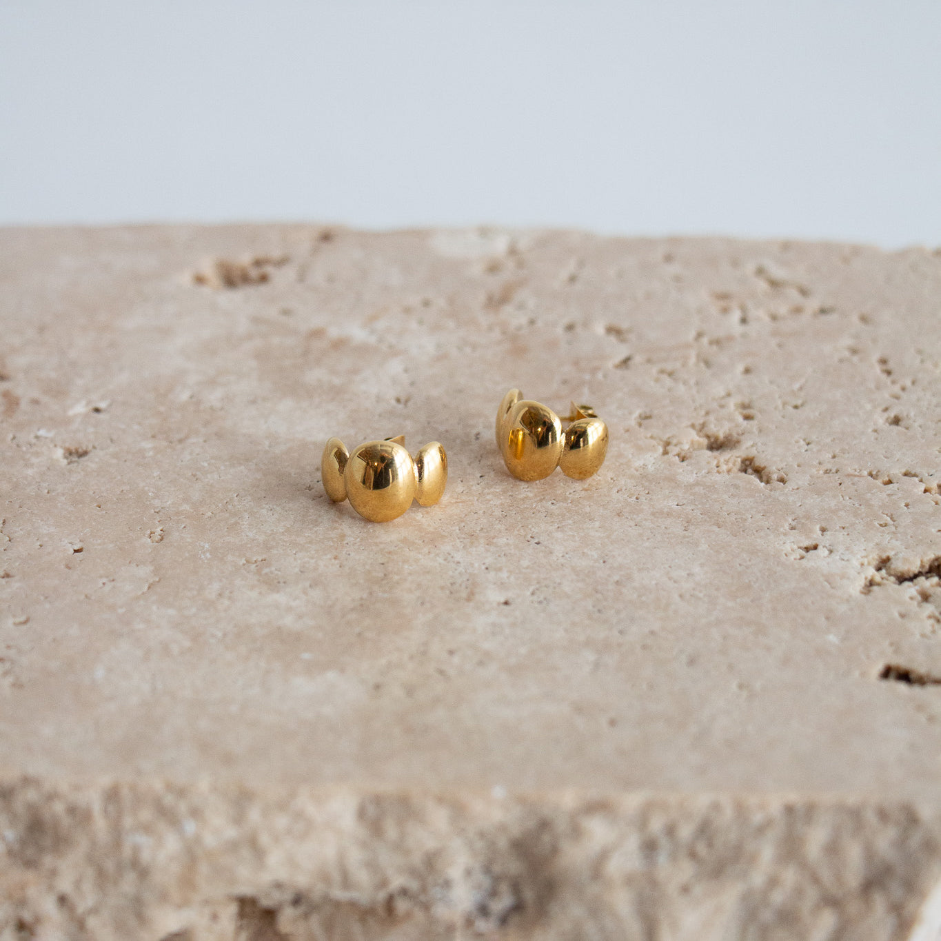 Pebble Earrings - Gold