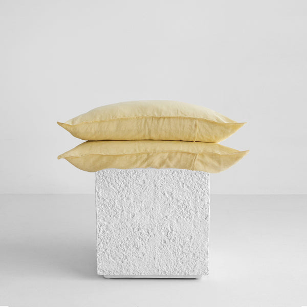 Linen Pillowcases - Butter