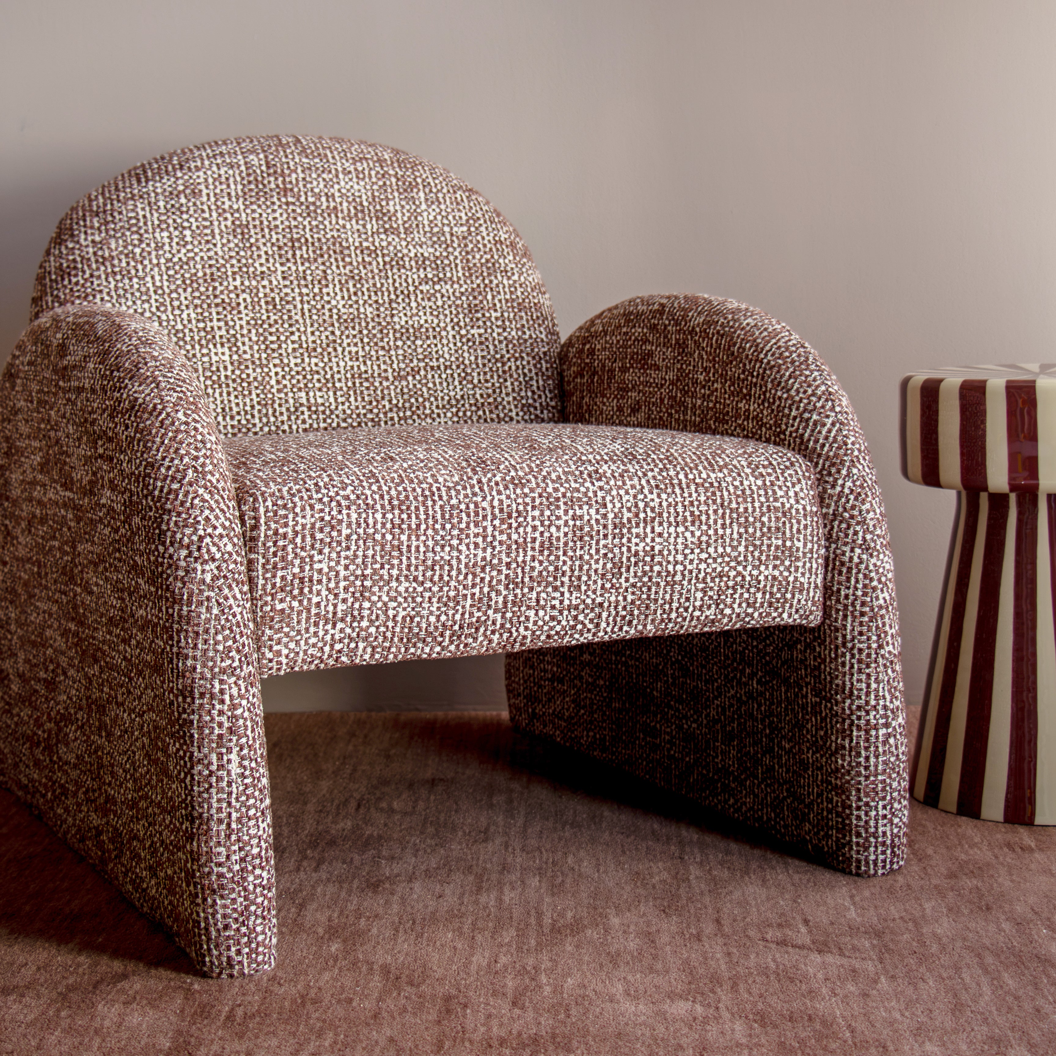 Piper Armchair  - Coco/White Speckle