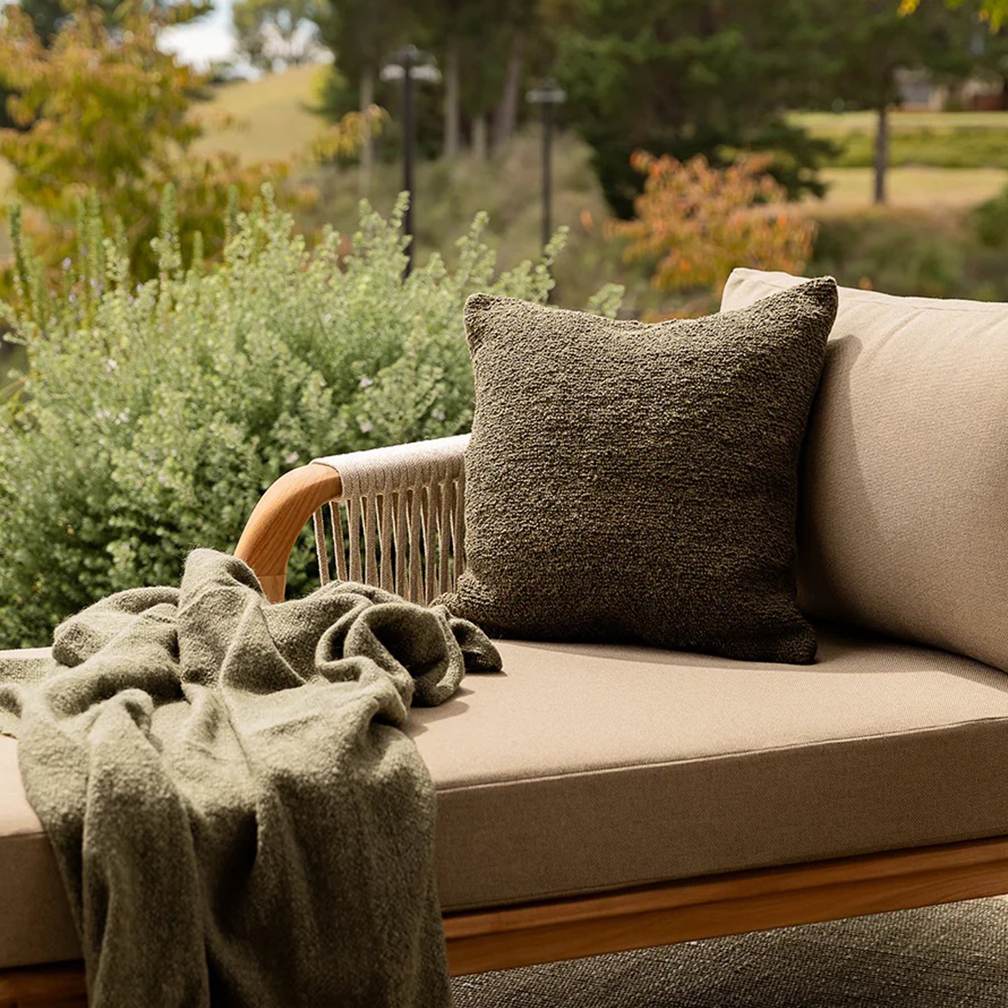 Piper Outdoor Cushion - Mangrove