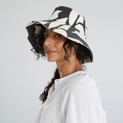 Printed Bucket Hat - Black
