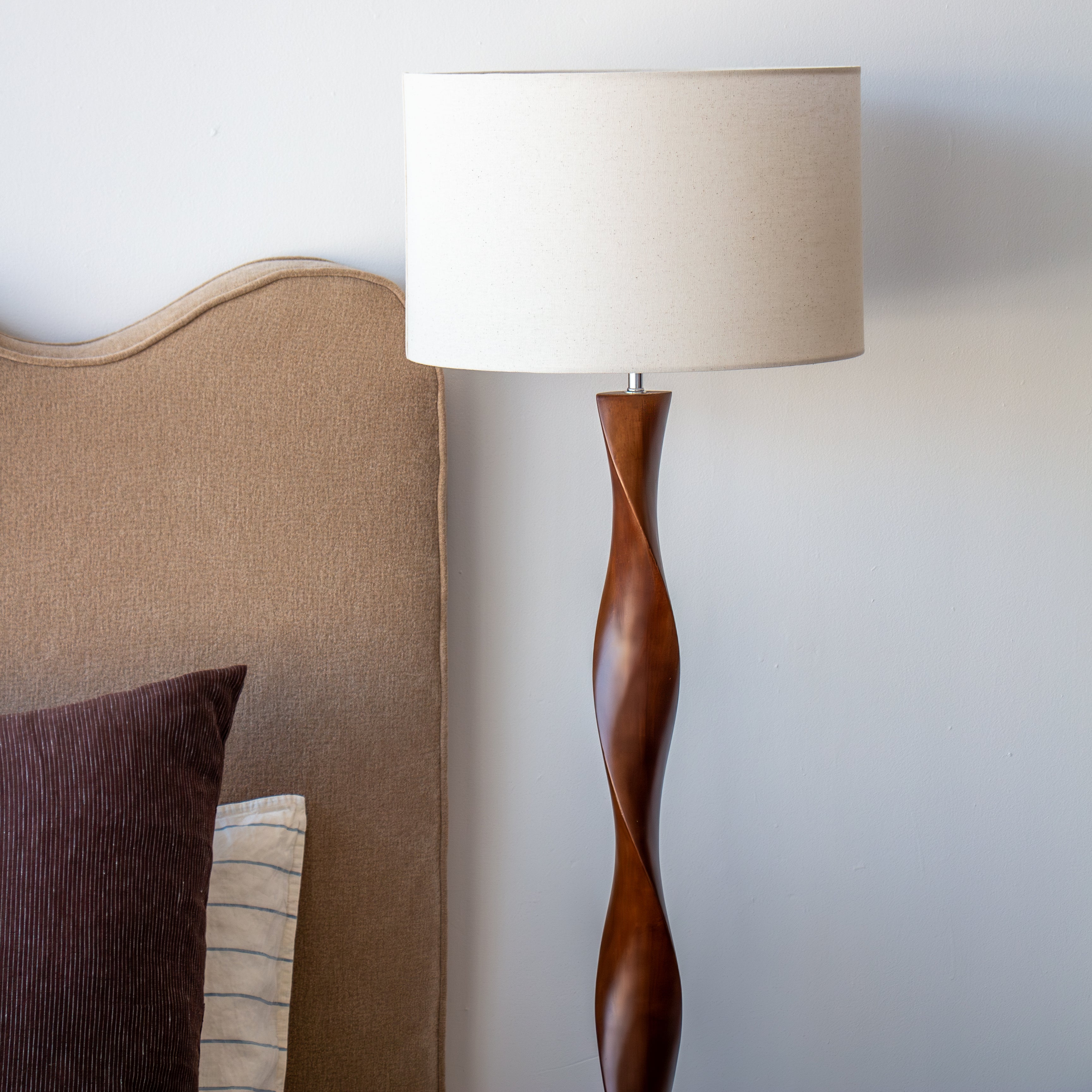Priya Floor Lamp  - Walnut