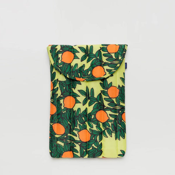 Puffy Laptop Case 16" - Orange Tree Yellow
