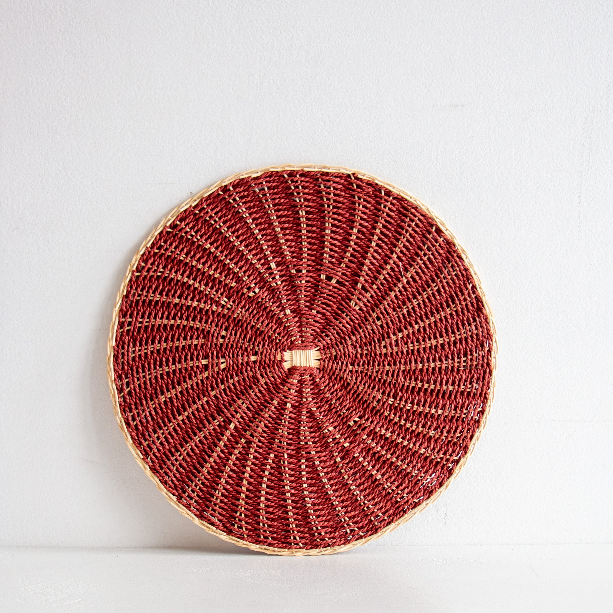 Rattan Round Placemat - Cocoa