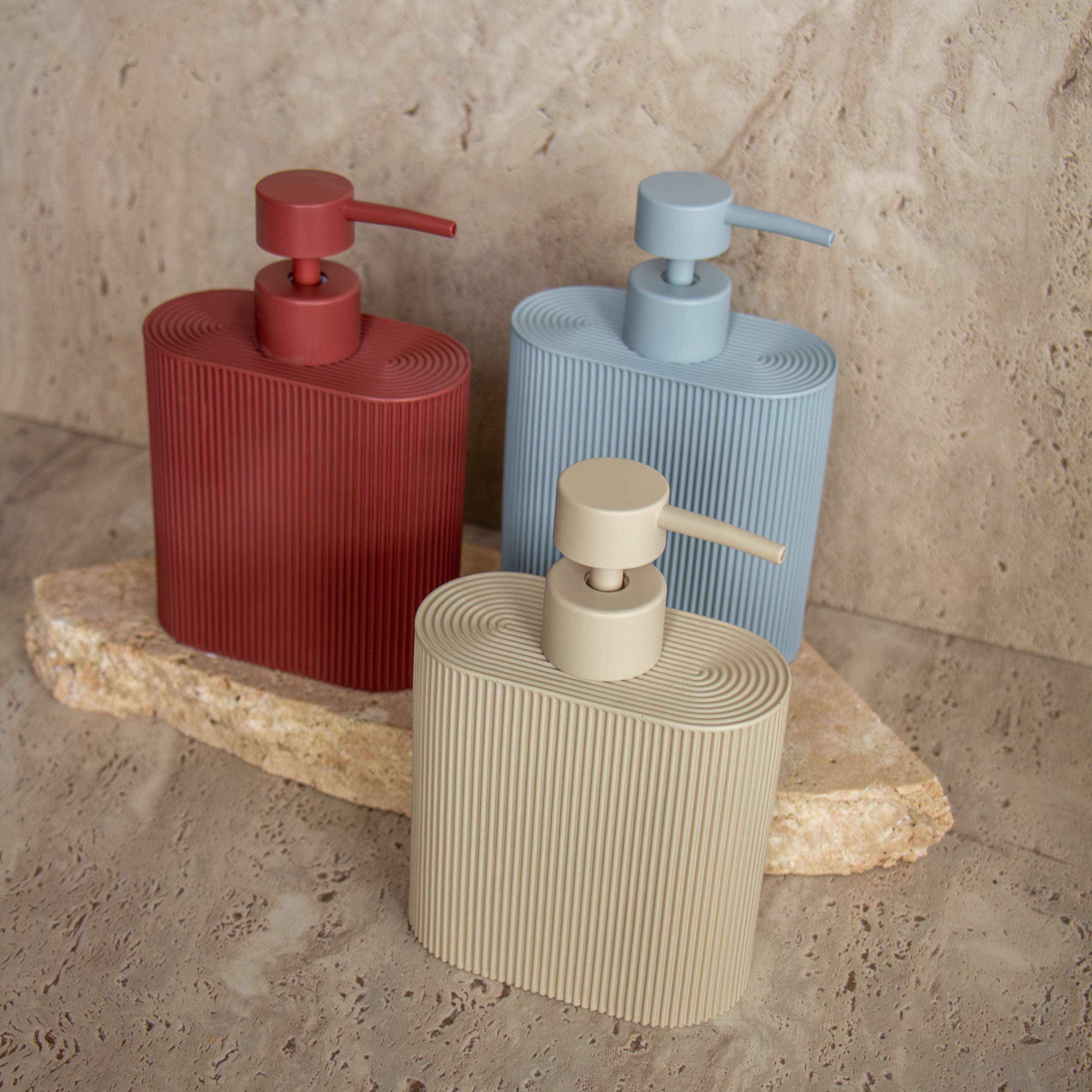 Sid Resin Soap Dispenser - Taupe