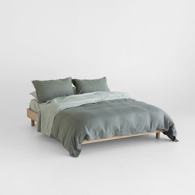 A&C Linen Duvet Cover - Rosemary