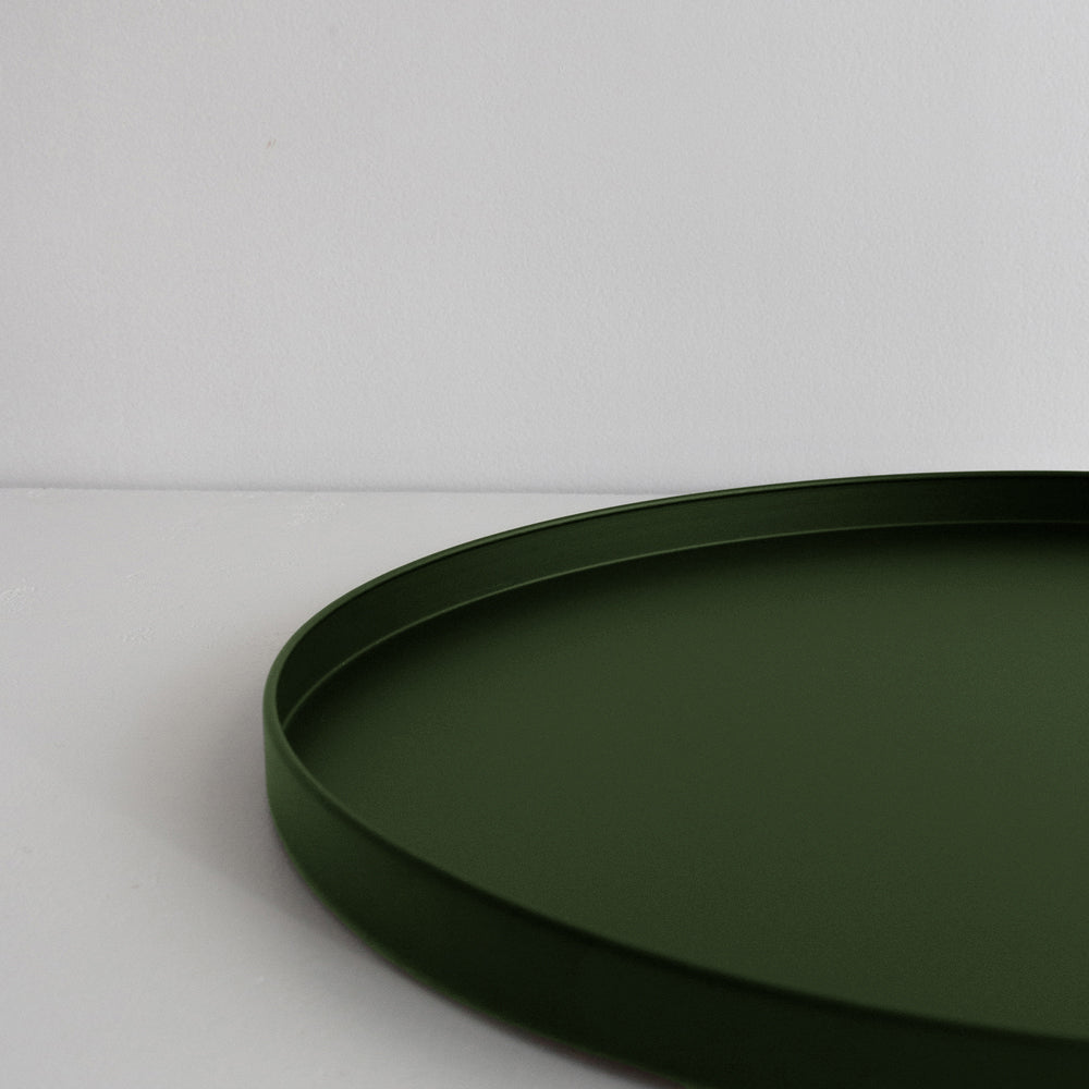 Round Tray - Hunter Green