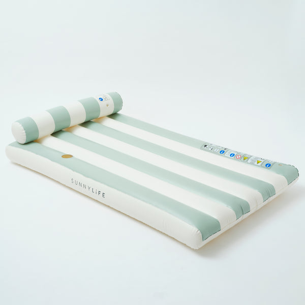 Luxe Lilo - Green Stripe