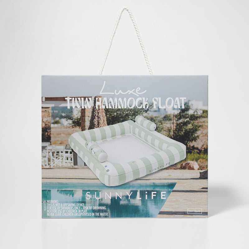 Luxe Square Hammock Float - Soft Olive