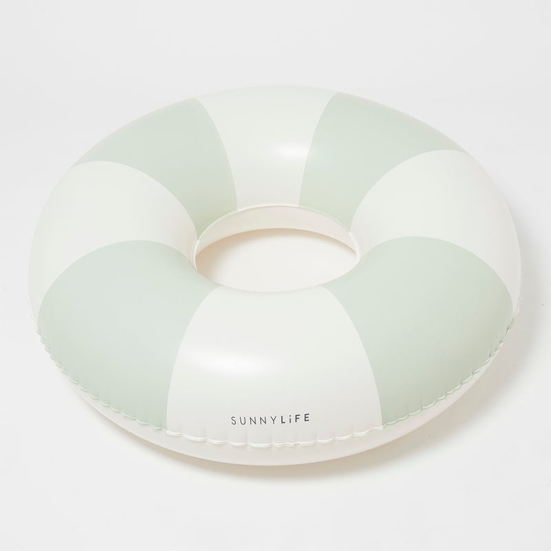 Tube Pool Ring The Vacay - Soft Olive Stripe