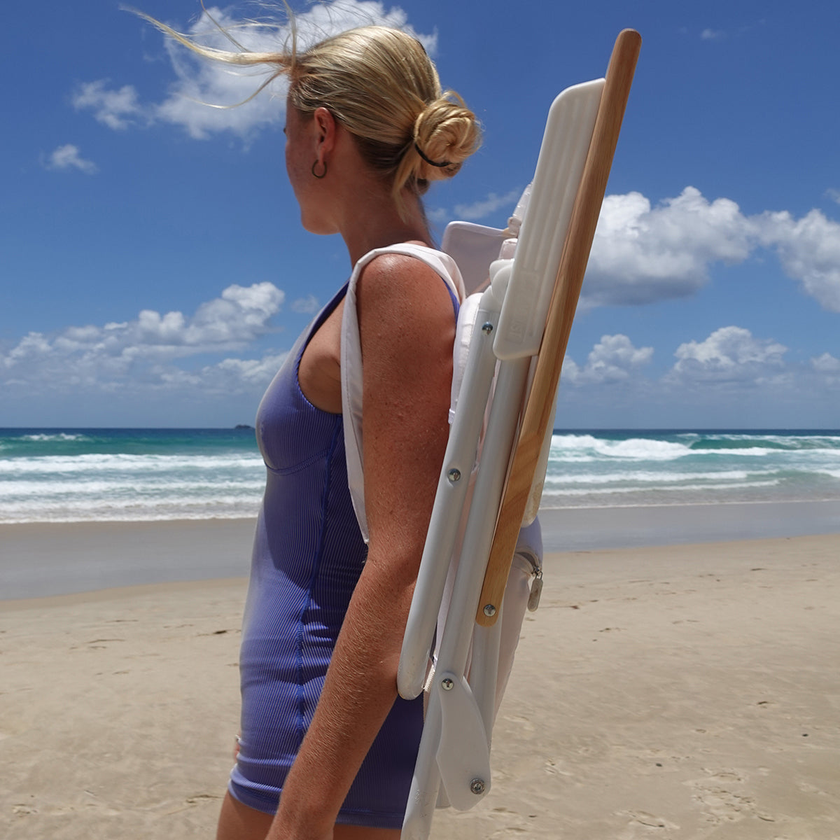 Deluxe Beach Chair-Cream