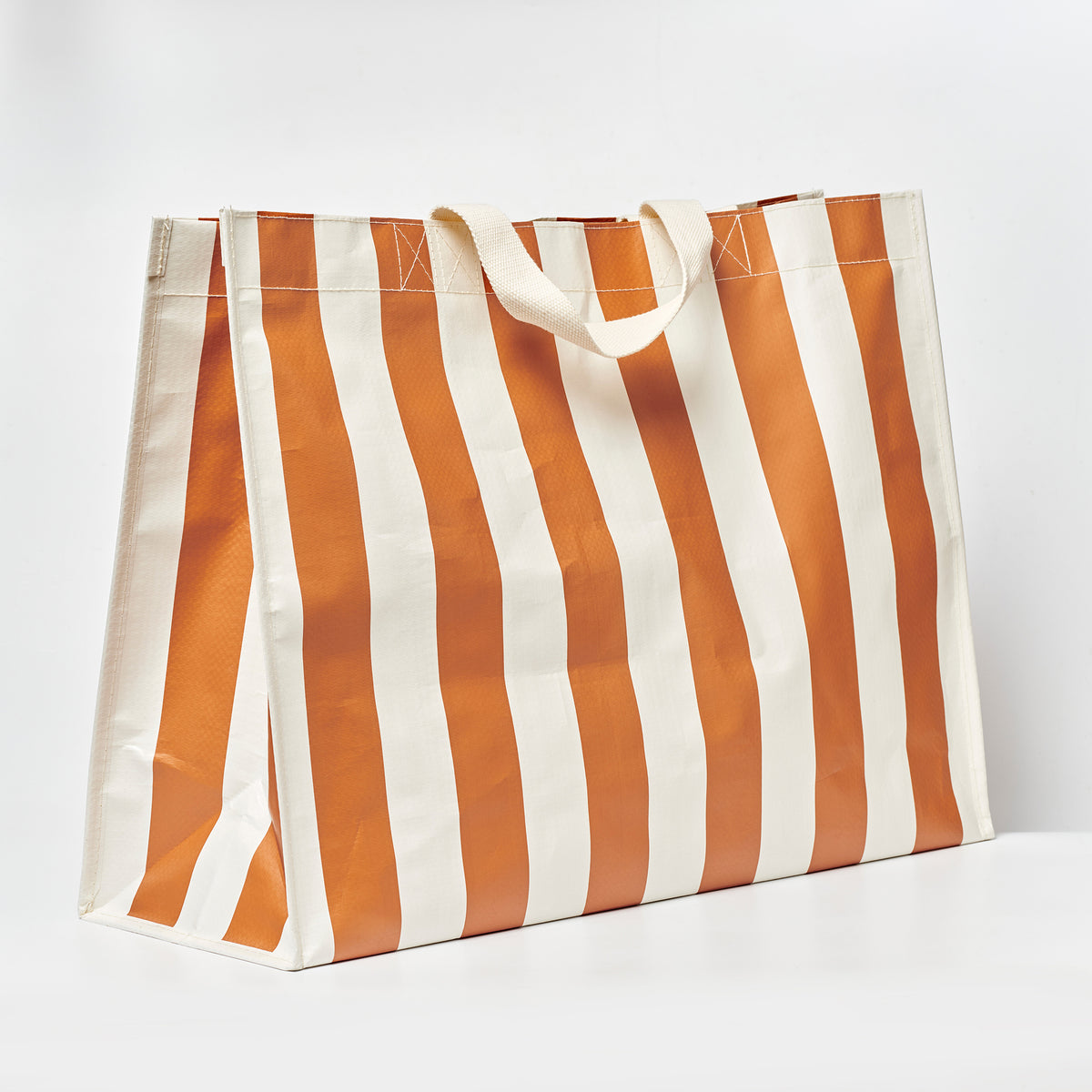 Carryall Beach Bag - Tierra Clay Stripe