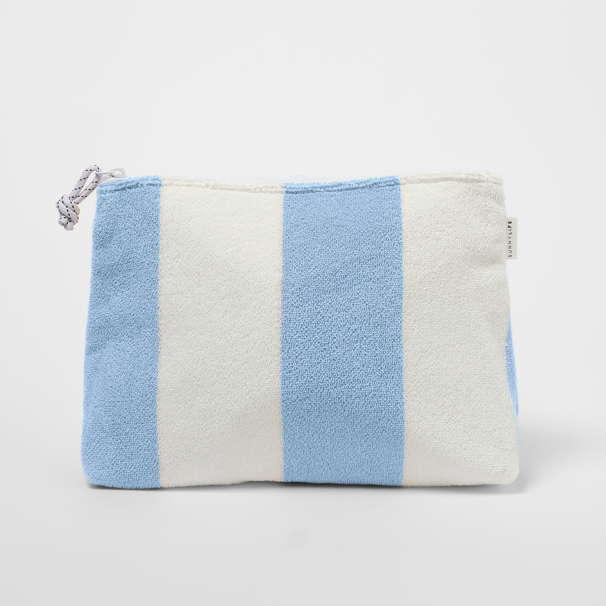 Terry Beach Pouch - La Mer Med Blue Stripe
