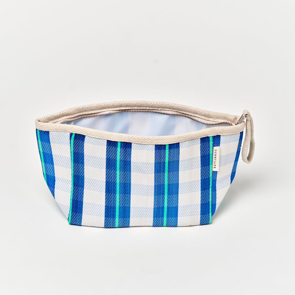 Beach Pouch - La Mer Blue Neon