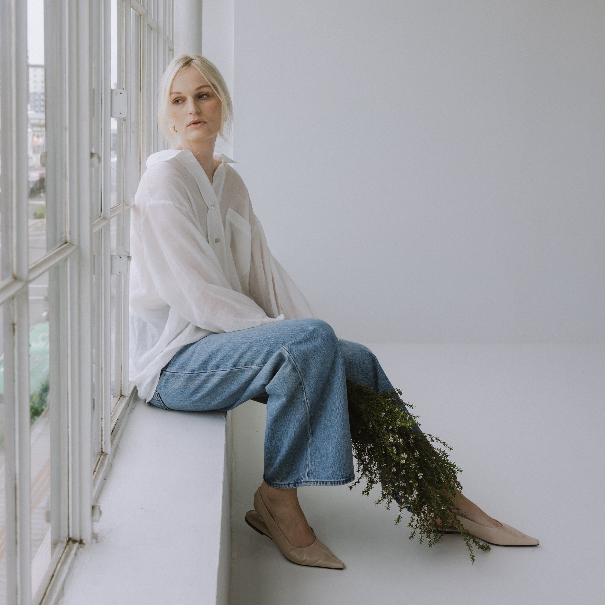 Inga Linen Shirt - Milk