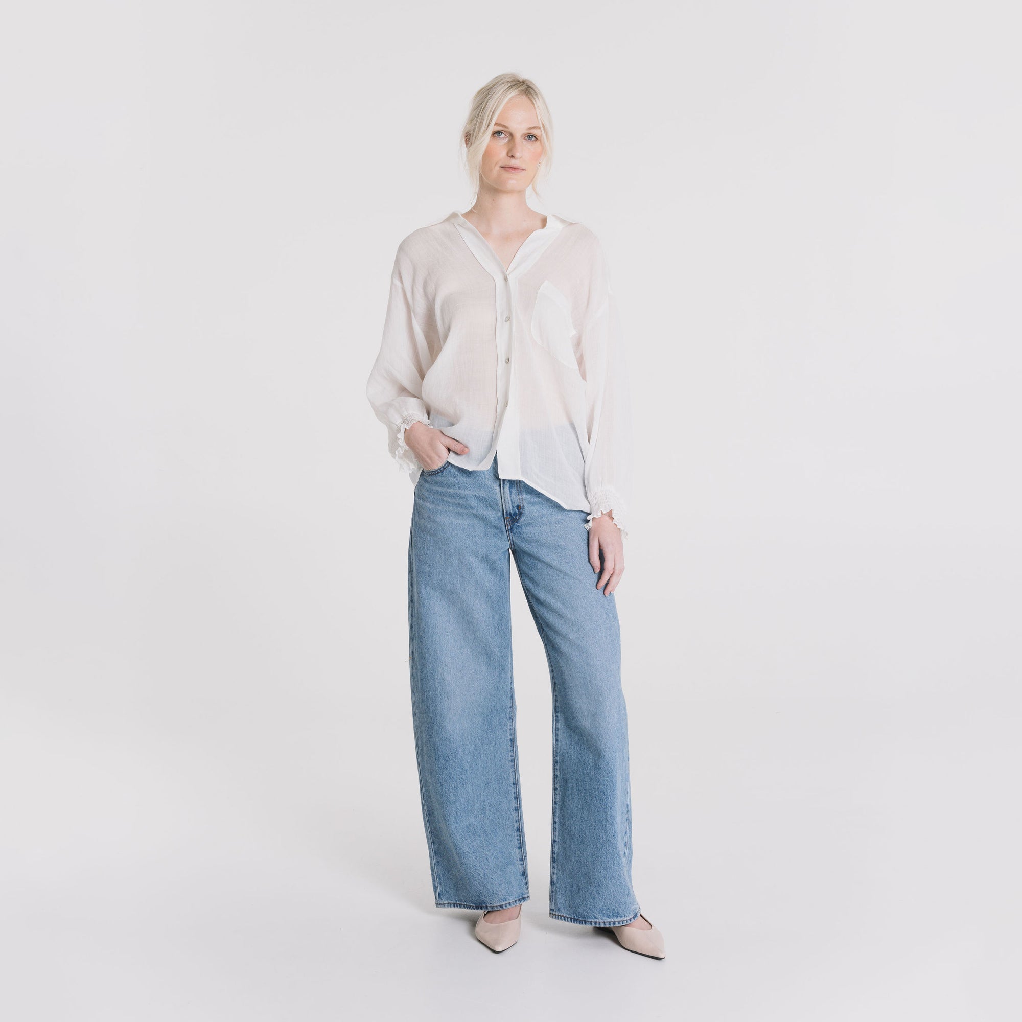 Inga Linen Shirt - Milk