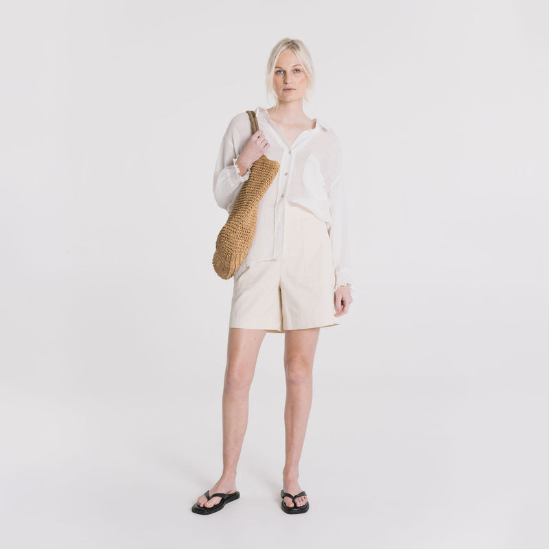 Inga Linen Shirt - Milk