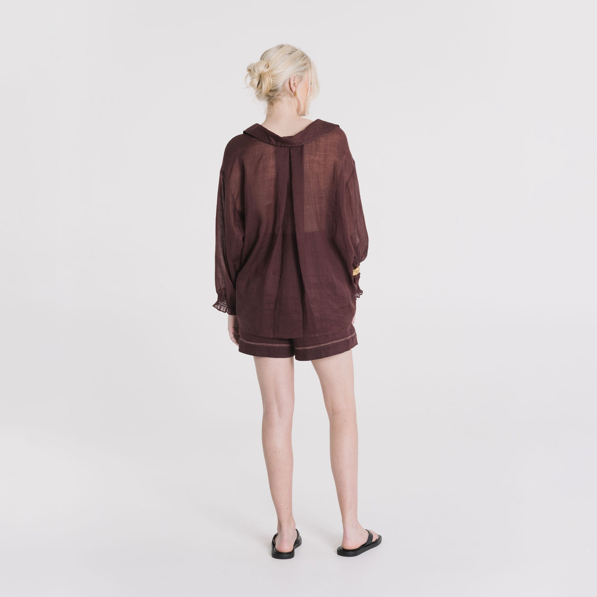 Inga Linen Shirt - Cocoa