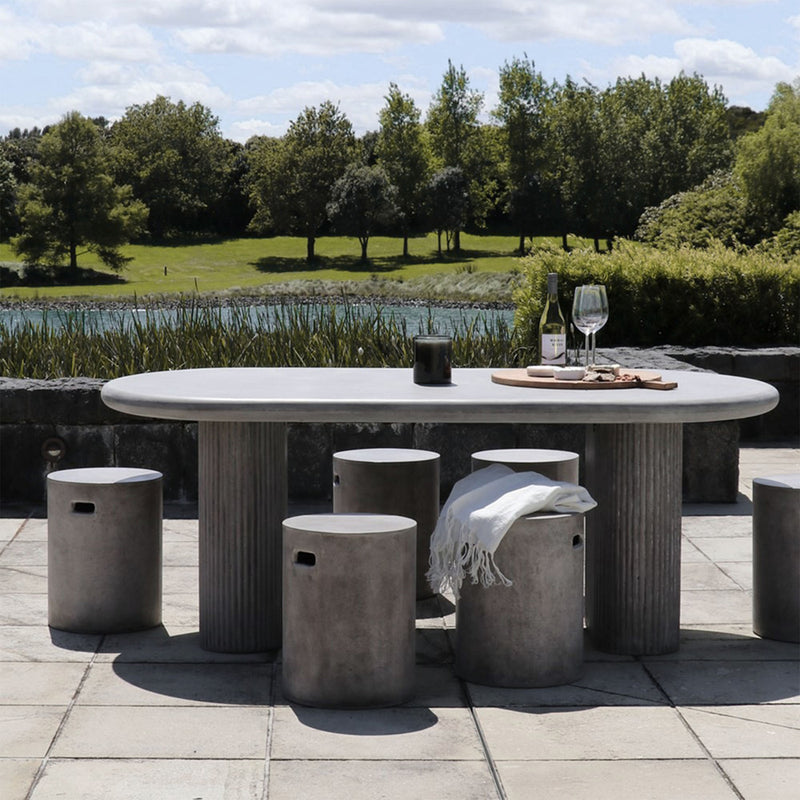 Sana Outdoor Concrete Table - Grey