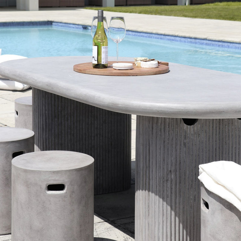 Sana Outdoor Concrete Table - Grey