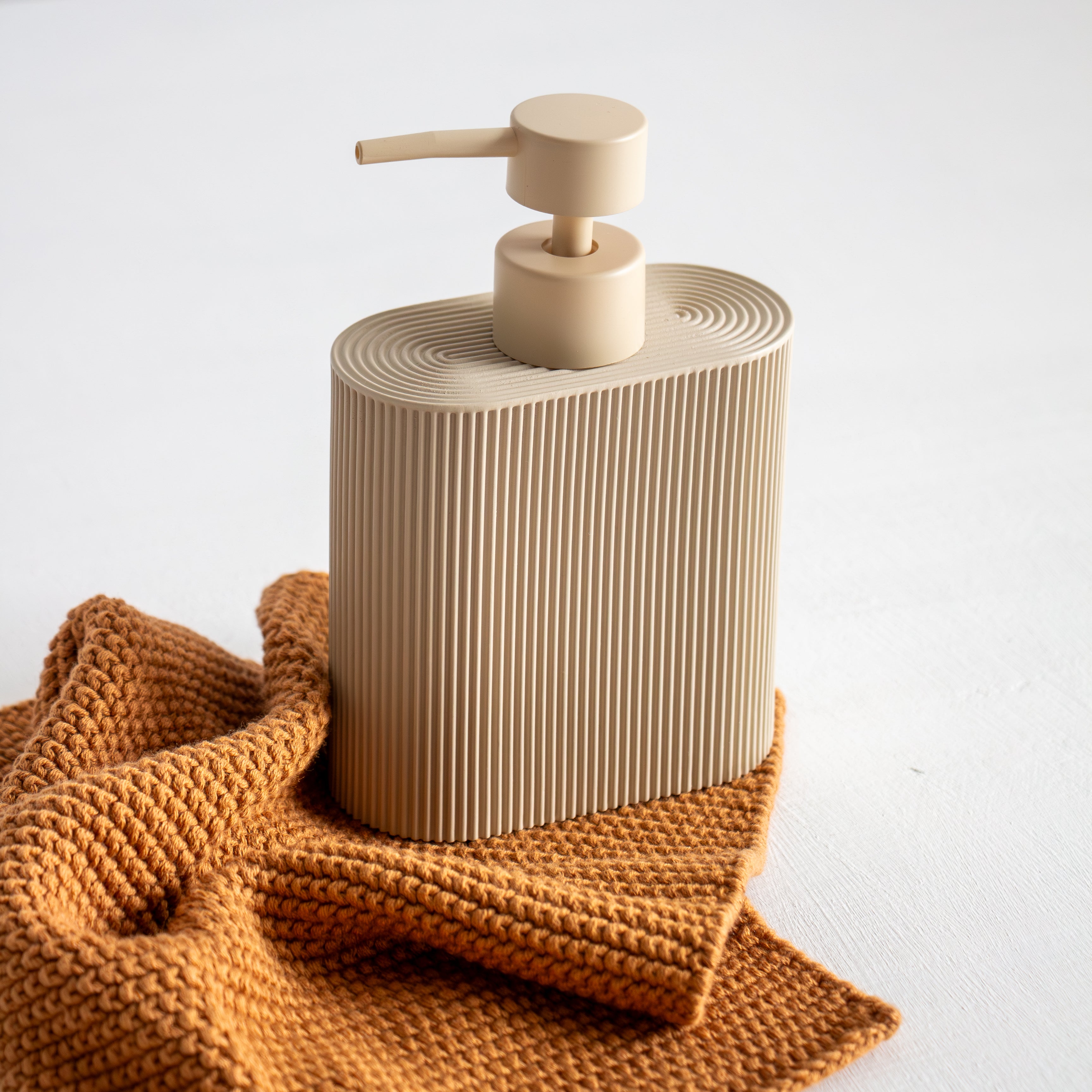 Sid Resin Soap Dispenser - Taupe