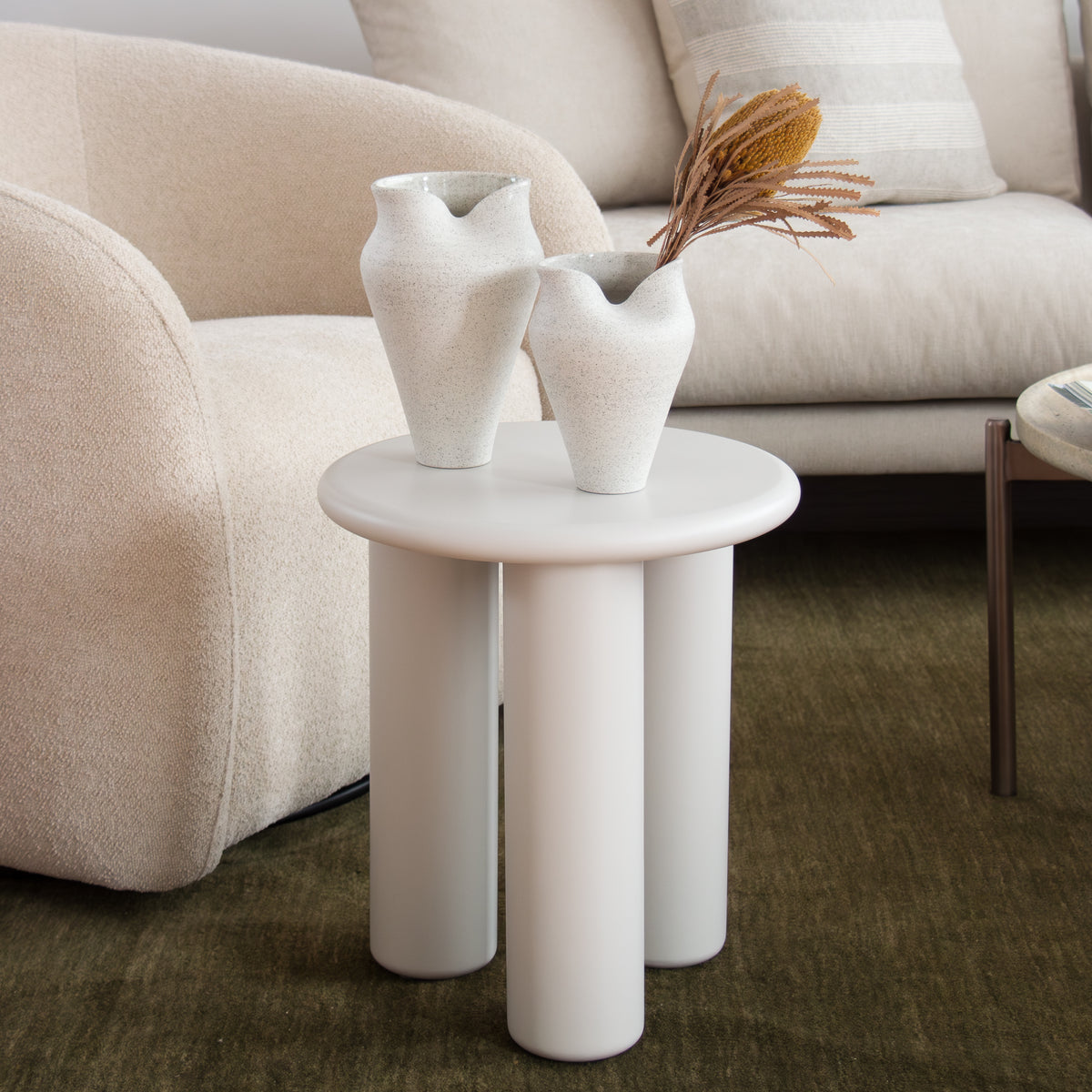 Sol Side Table - Cream – A&C Homestore