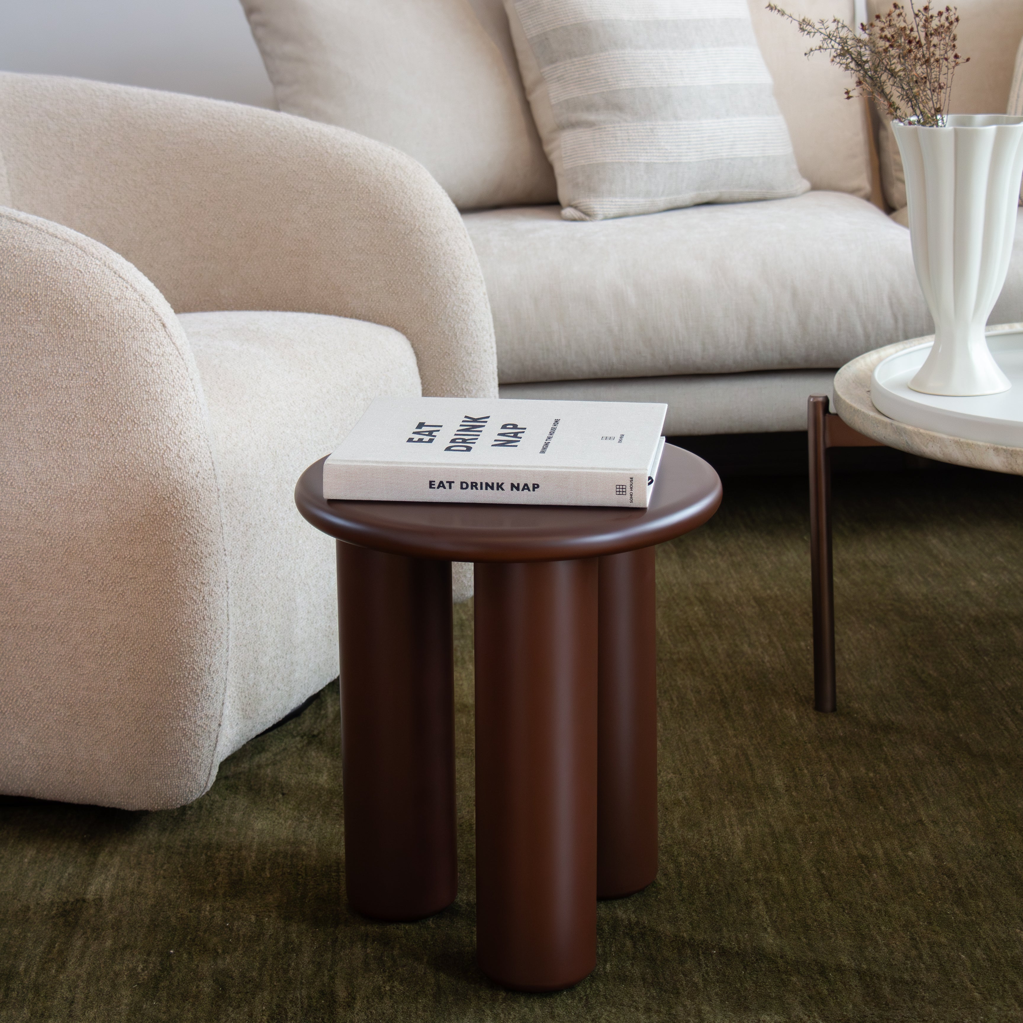 Sol Side Table - Rouge