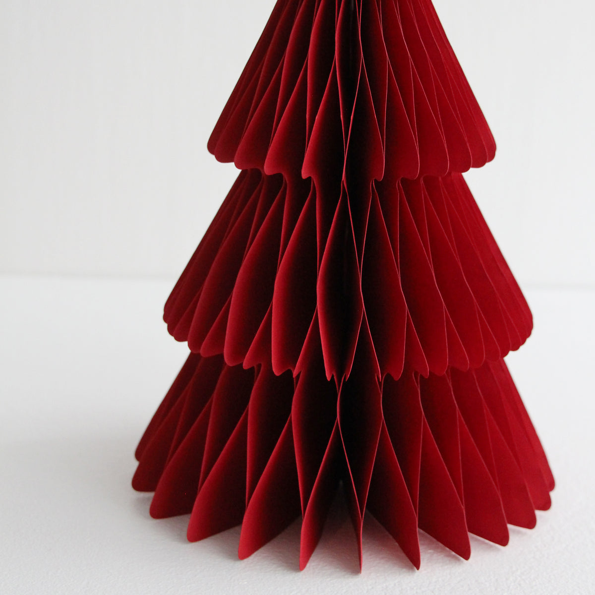Standing Christmas Tree Decoration 30cm - Red