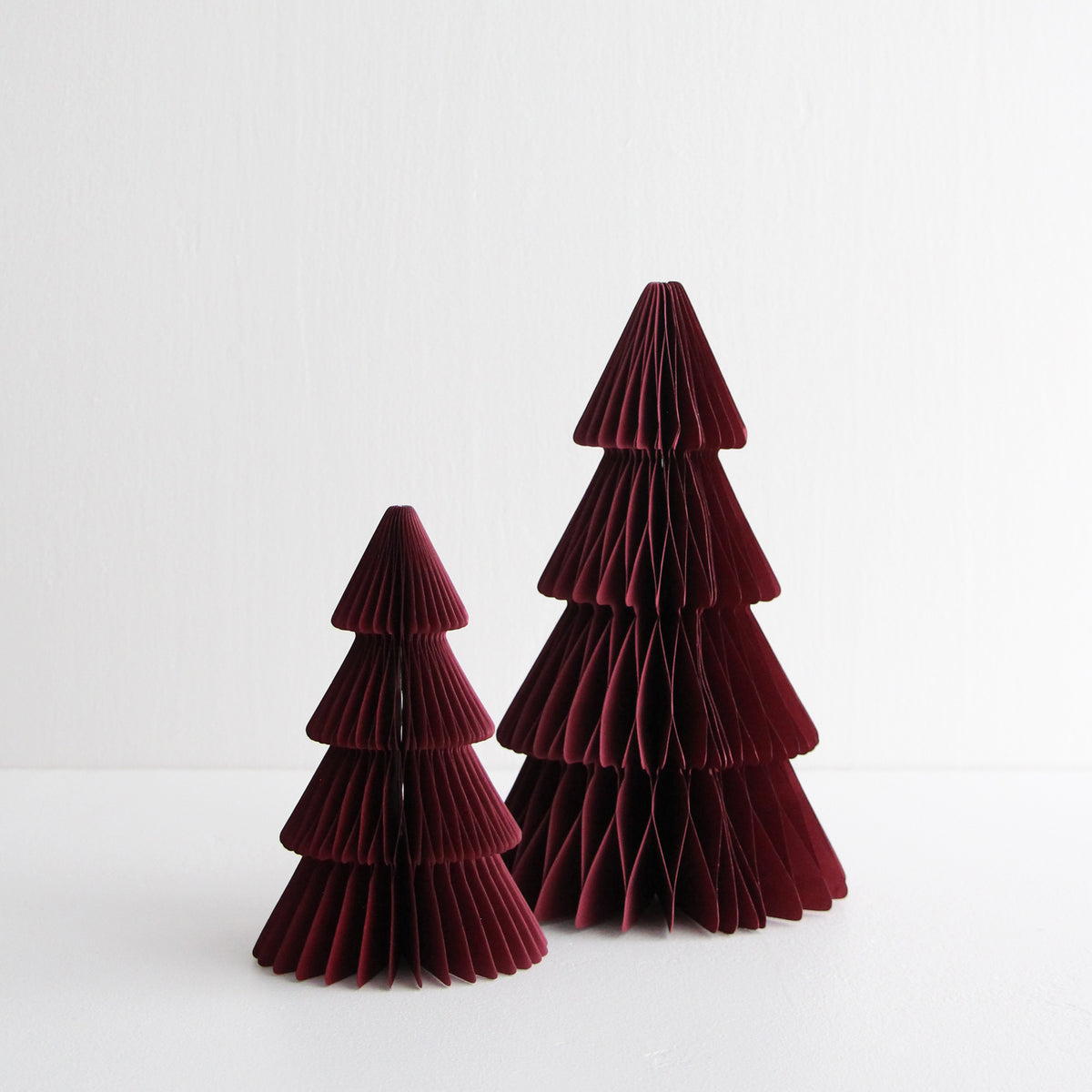 Standing Christmas Tree Decoration 30cm - Plum