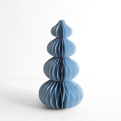 Standing Paper Christmas Tree - Ice Blue