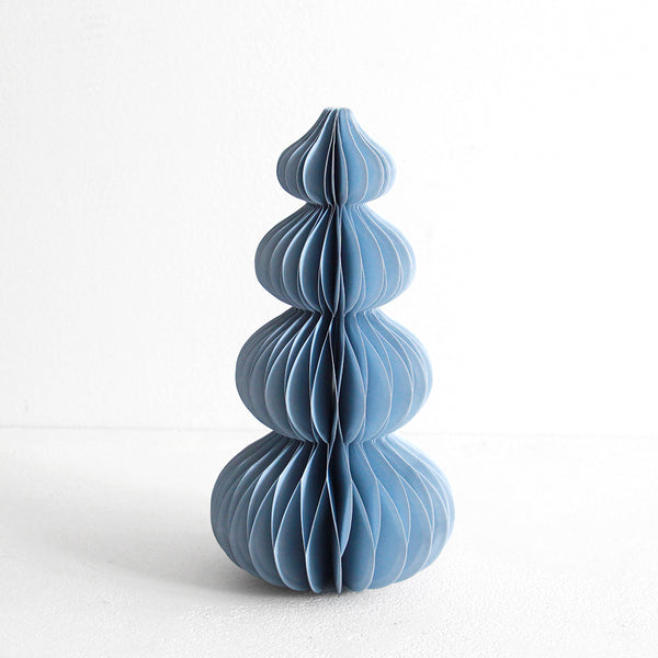 Standing Paper Christmas Tree - Ice Blue