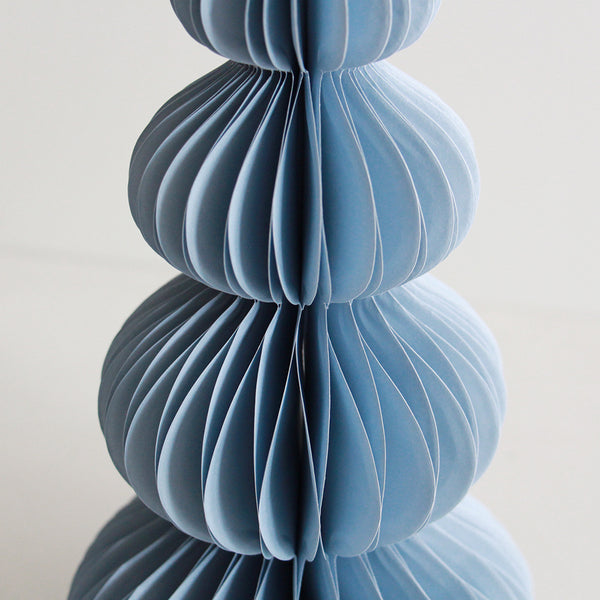 Standing Paper Christmas Tree - Ice Blue