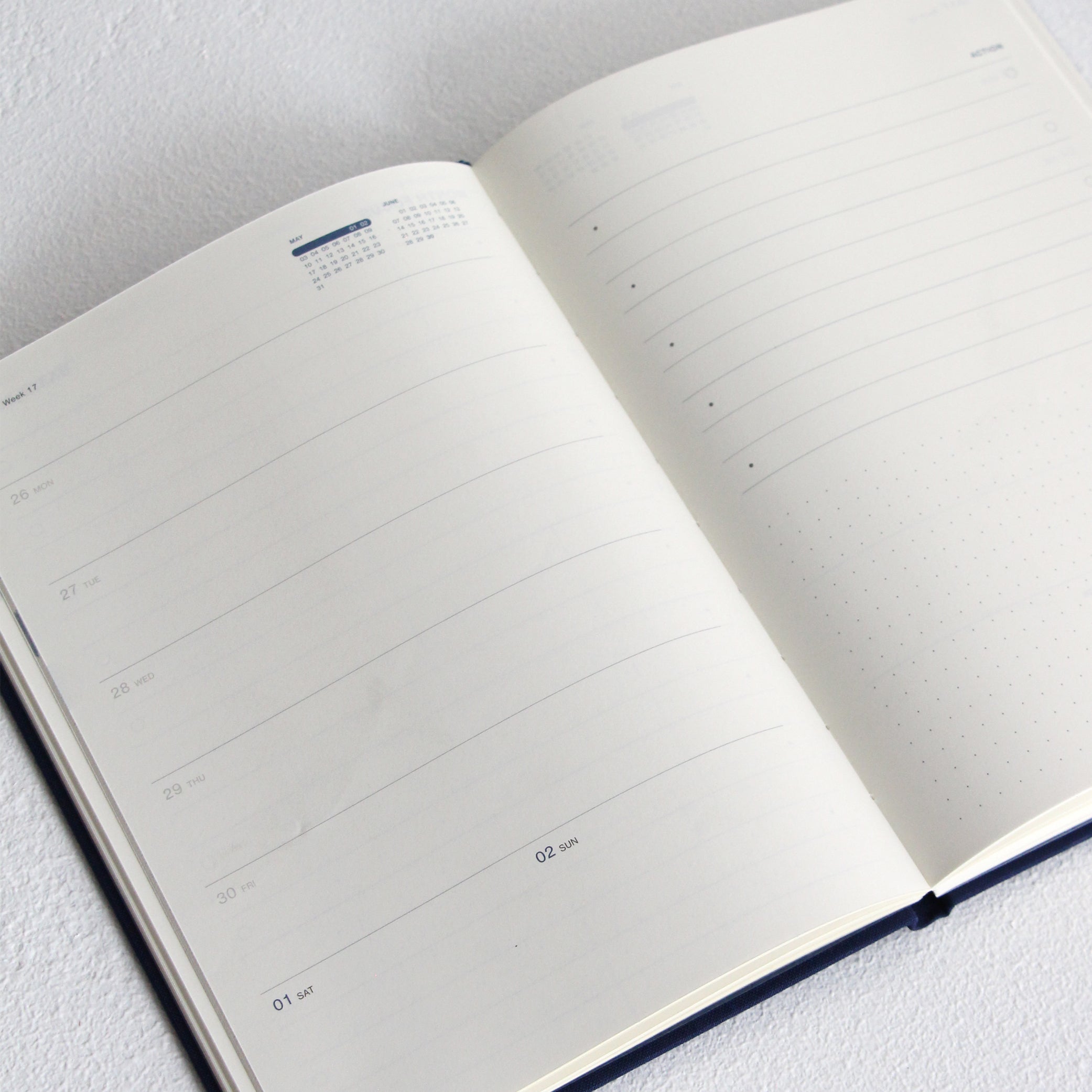Studio Milligram 2027 Weekly Diary - Navy