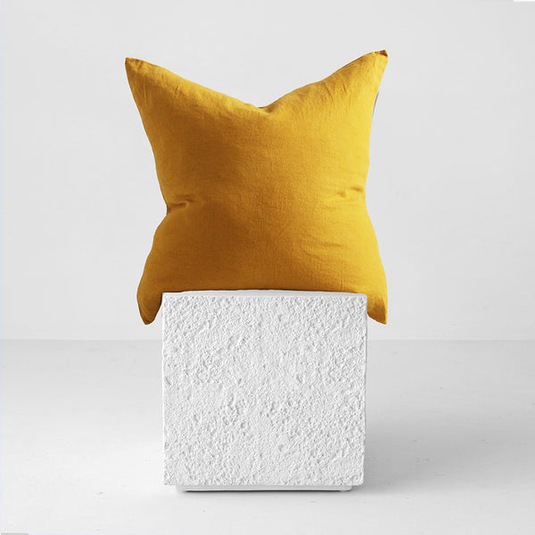 A&C Flax Linen Euro Pillowcase - Sunshine