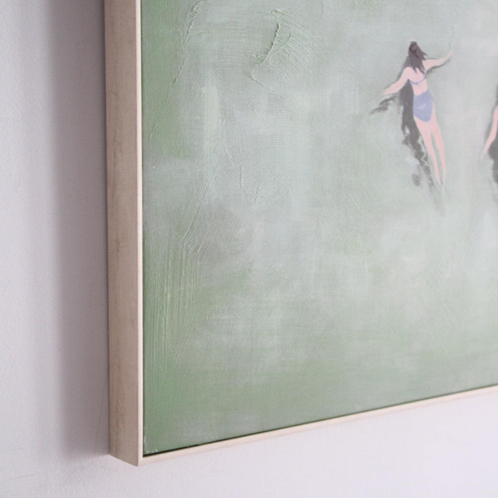 Swimming Girls Framed Art