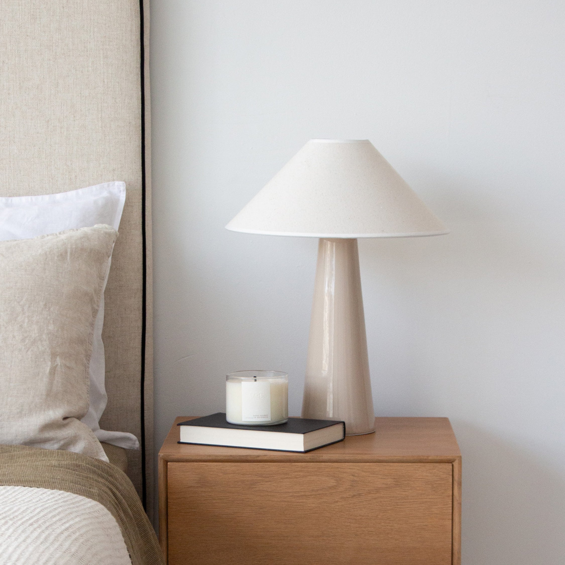 Taper Table Lamp - Taupe