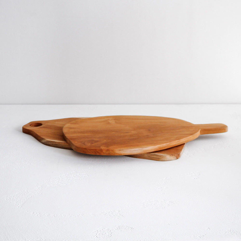 Teak Organic Shape Serving Board