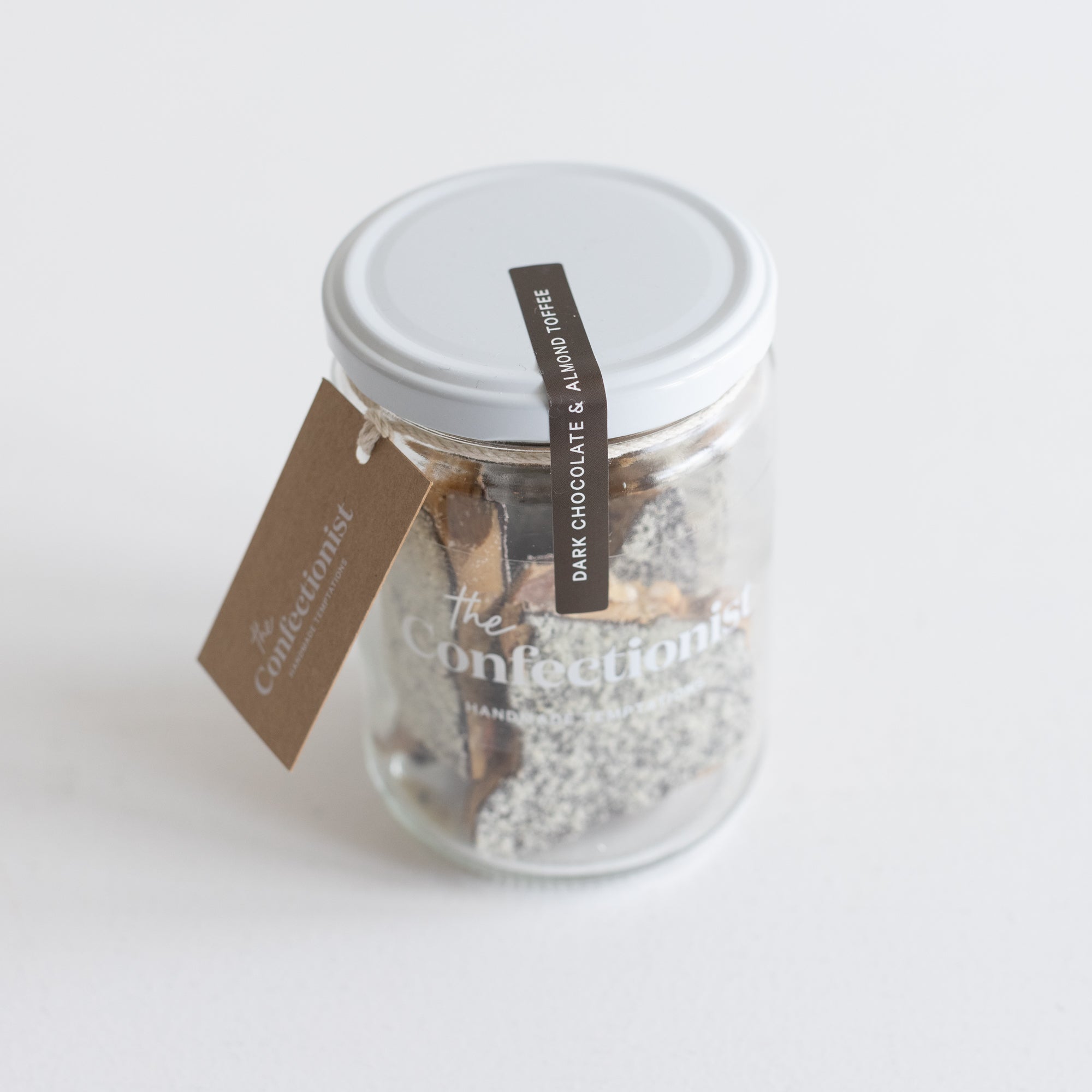 Dark Chocolate and Almond Toffee Jar - 85gm