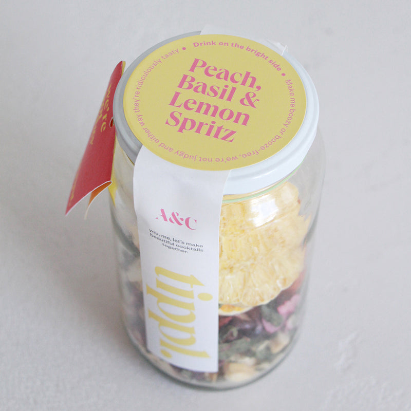 Tippl x A&C - Peach Basil Spritz