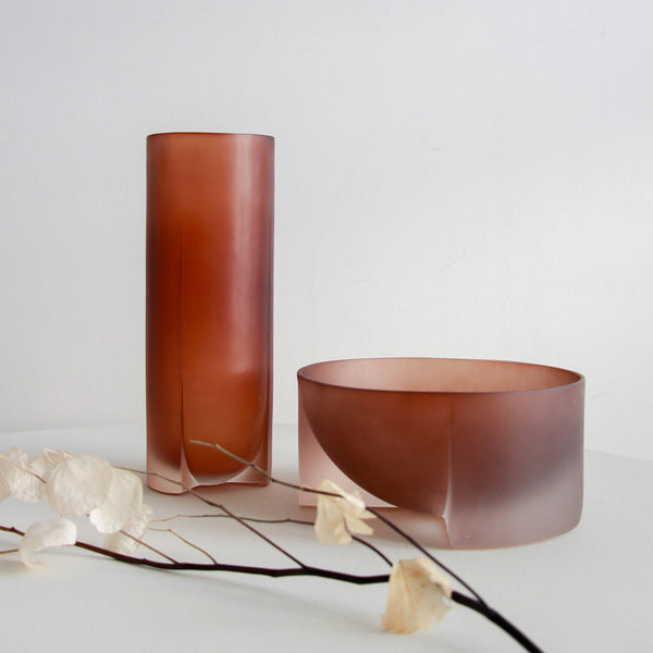 Transparent Resin Vase - Brown