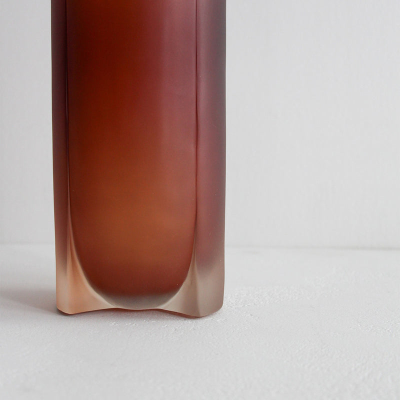 Transparent Resin Vase - Brown