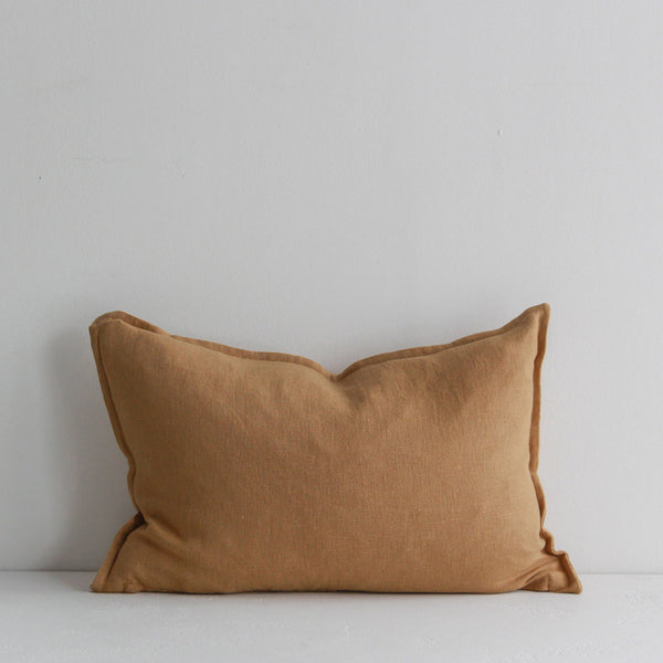 Vittoria Linen Lumbar Cushion - Bronze