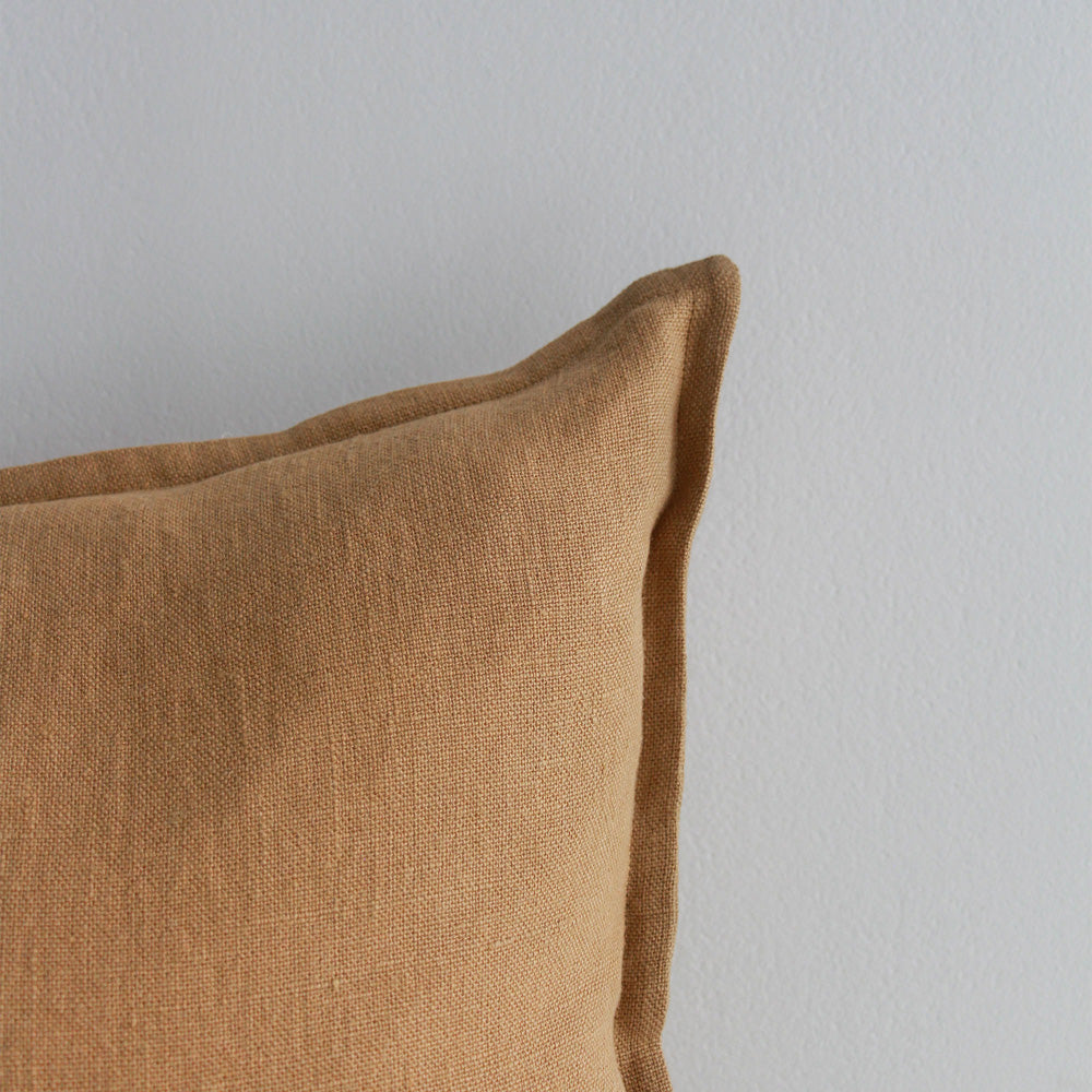 Vittoria Linen Lumbar Cushion - Bronze